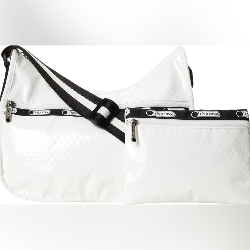 LeSportsac Classic Hobo Black/White Shoulder/Crossbody Bag